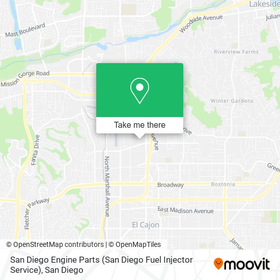 Mapa de San Diego Engine Parts (San Diego Fuel Injector Service)