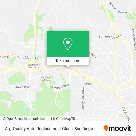 Mapa de Arg-Quality Auto Replacement Glass