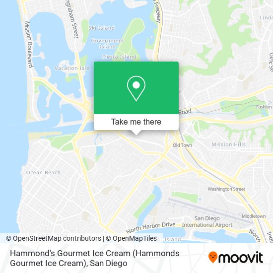 Mapa de Hammond's Gourmet Ice Cream (Hammonds Gourmet Ice Cream)