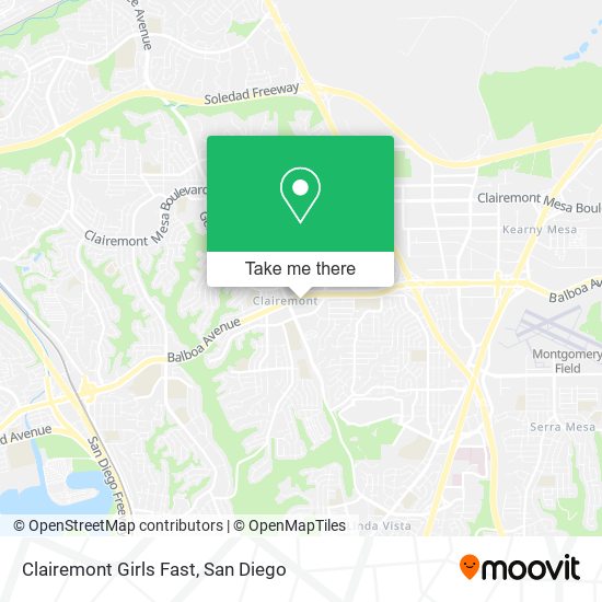 Mapa de Clairemont Girls Fast