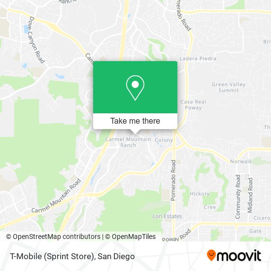 Mapa de T-Mobile (Sprint Store)