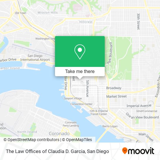 The Law Offices of Claudia D. Garcia map