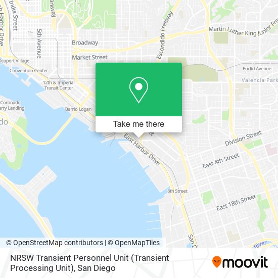 NRSW Transient Personnel Unit (Transient Processing Unit) map