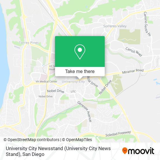 University City Newsstand (University City News Stand) map