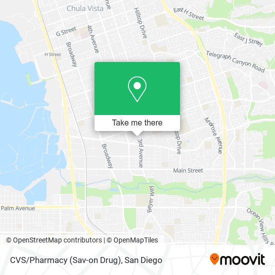 Mapa de CVS/Pharmacy (Sav-on Drug)