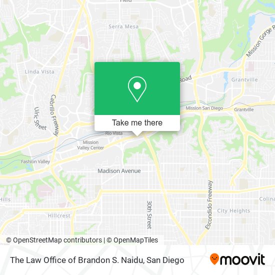 Mapa de The Law Office of Brandon S. Naidu