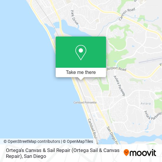 Ortega's Canvas & Sail Repair map
