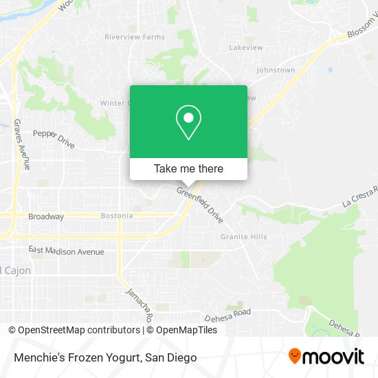 Menchie's Frozen Yogurt map