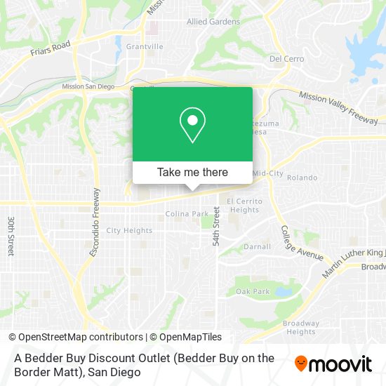A Bedder Buy Discount Outlet (Bedder Buy on the Border Matt) map