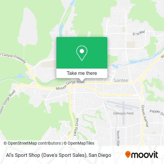 Al's Sport Shop (Dave's Sport Sales) map