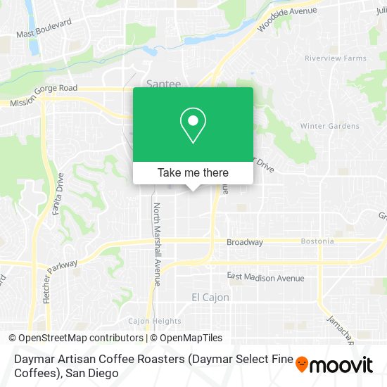 Mapa de Daymar Artisan Coffee Roasters (Daymar Select Fine Coffees)