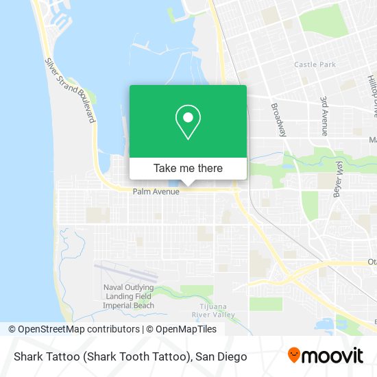 Shark Tattoo (Shark Tooth Tattoo) map