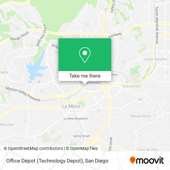 Mapa de Office Depot (Technology Depot)