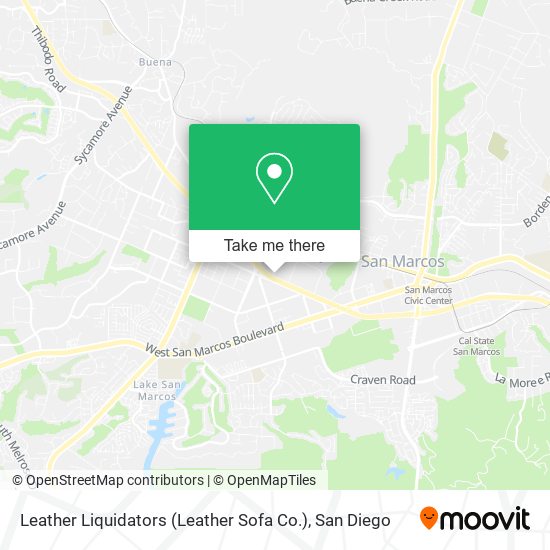 Mapa de Leather Liquidators (Leather Sofa Co.)