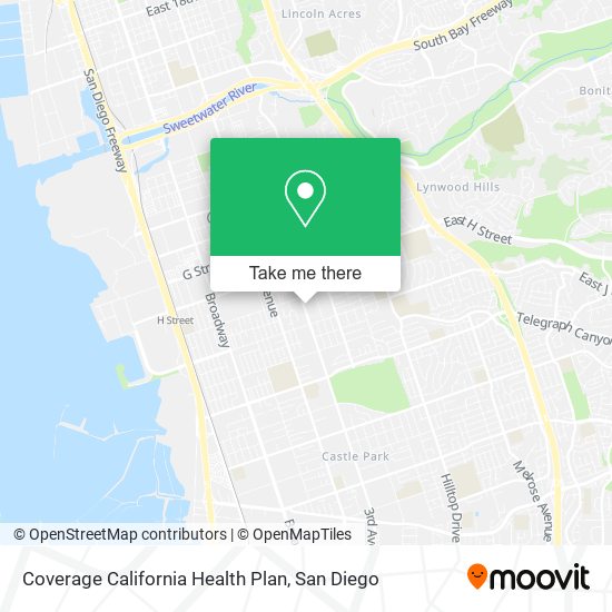 Coverage California Health Plan map