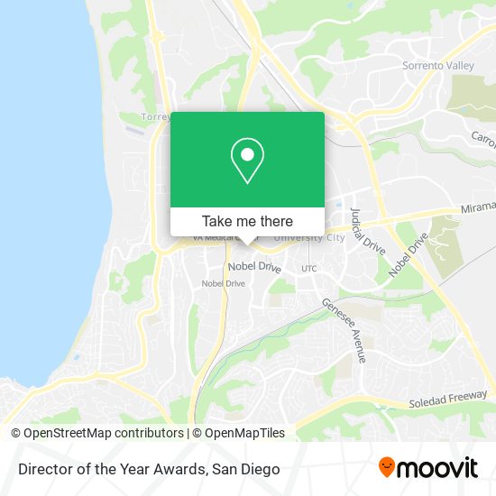 Director of the Year Awards map