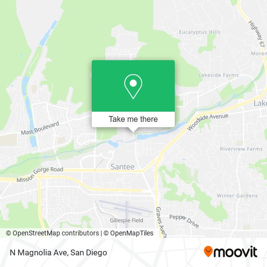 Mapa de N Magnolia Ave