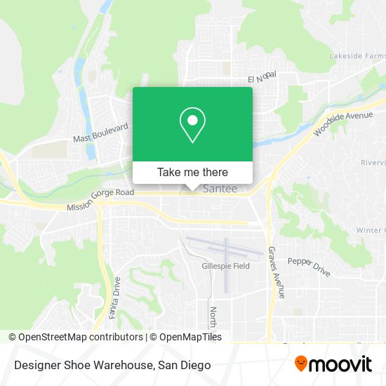 Designer Shoe Warehouse map