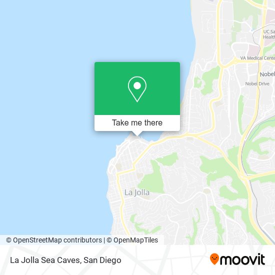 La Jolla Sea Caves map