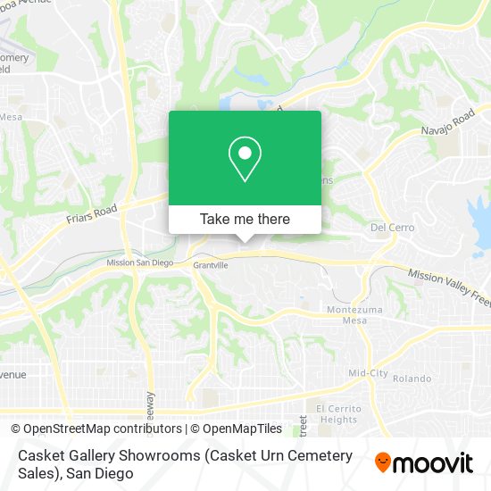 Casket Gallery Showrooms (Casket Urn Cemetery Sales) map