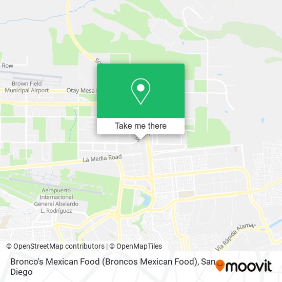 Mapa de Bronco's Mexican Food (Broncos Mexican Food)