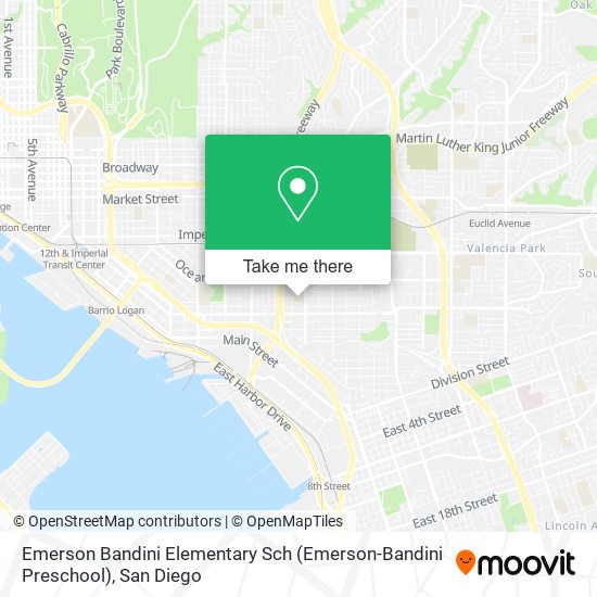 Emerson Bandini Elementary Sch (Emerson-Bandini Preschool) map