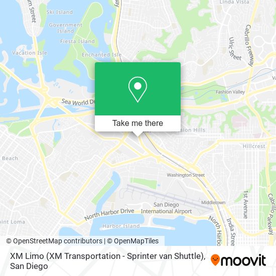 Mapa de XM Limo (XM Transportation - Sprinter van Shuttle)