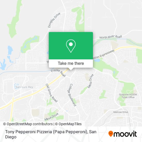 Mapa de Tony Pepperoni Pizzeria (Papa Pepperoni)