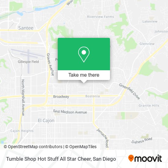 Mapa de Tumble Shop Hot Stuff All Star Cheer