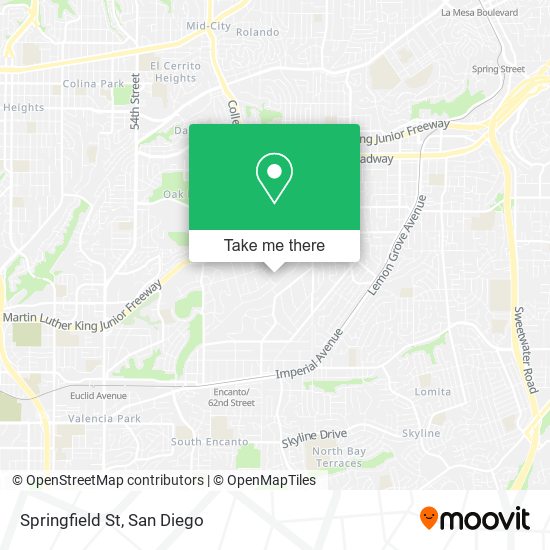 Mapa de Springfield St