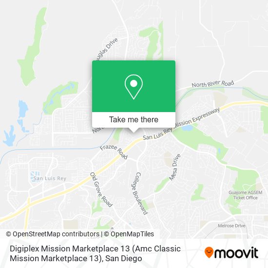 Mapa de Digiplex Mission Marketplace 13 (Amc Classic Mission Marketplace 13)