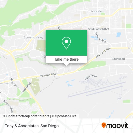 Tony & Associates map