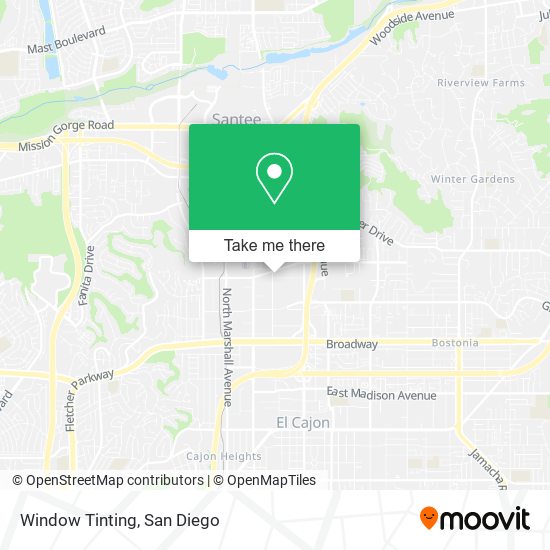 Window Tinting map