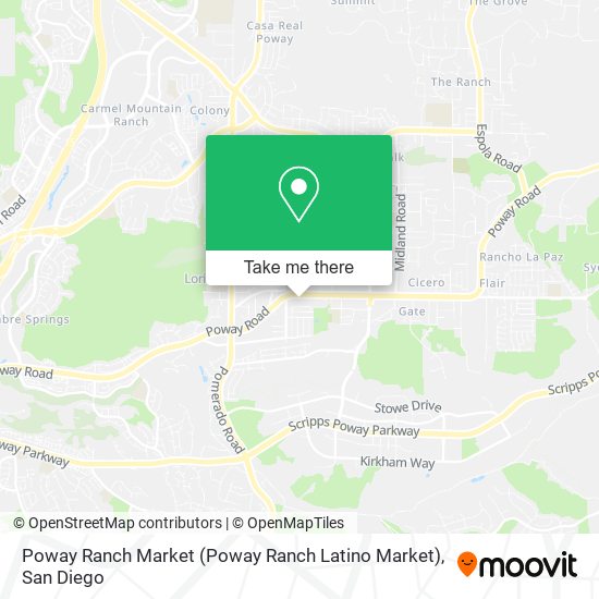 Poway Ranch Market map