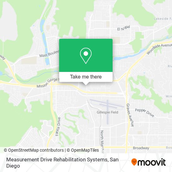 Mapa de Measurement Drive Rehabilitation Systems