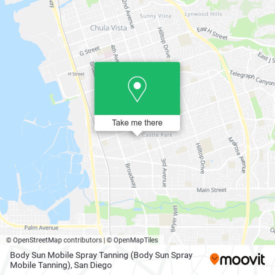 Mapa de Body Sun Mobile Spray Tanning