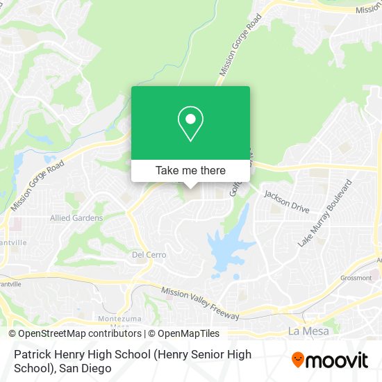 Mapa de Patrick Henry High School