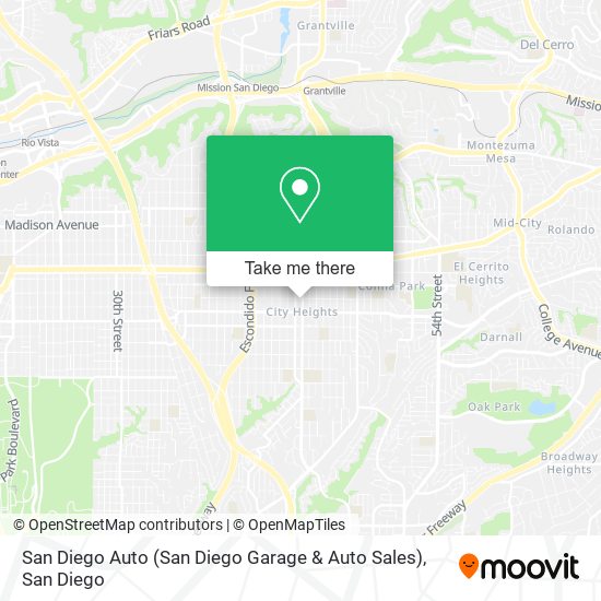 San Diego Auto (San Diego Garage & Auto Sales) map