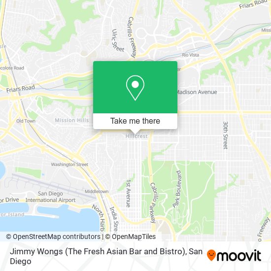 Mapa de Jimmy Wongs (The Fresh Asian Bar and Bistro)