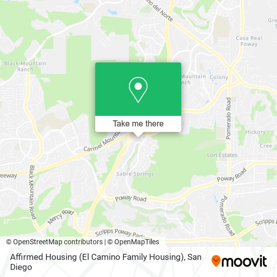 Mapa de Affirmed Housing (El Camino Family Housing)