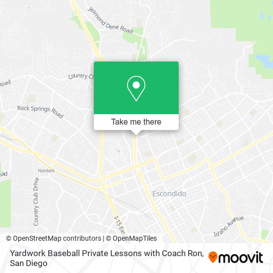 Mapa de Yardwork Baseball Private Lessons with Coach Ron