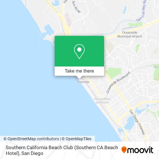 Southern California Beach Club (Southern CA Beach Hotel) map