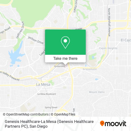 Genesis Healthcare-La Mesa (Genesis Healthcare Partners PC) map