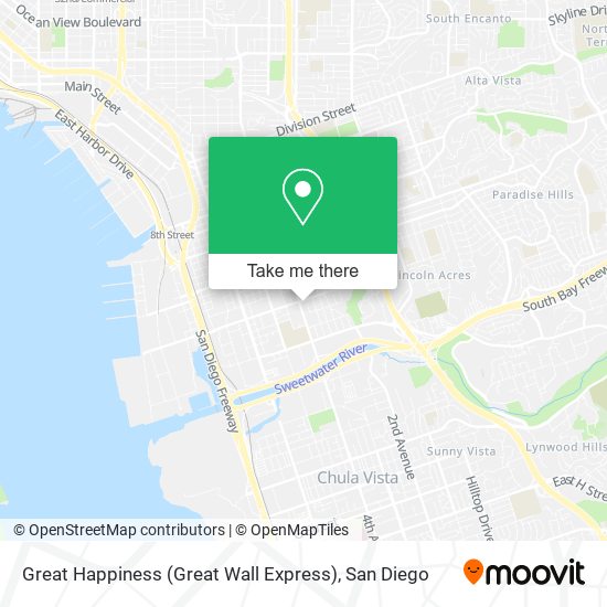 Great Happiness (Great Wall Express) map