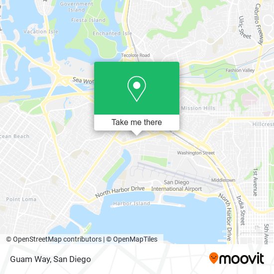 Guam Way map