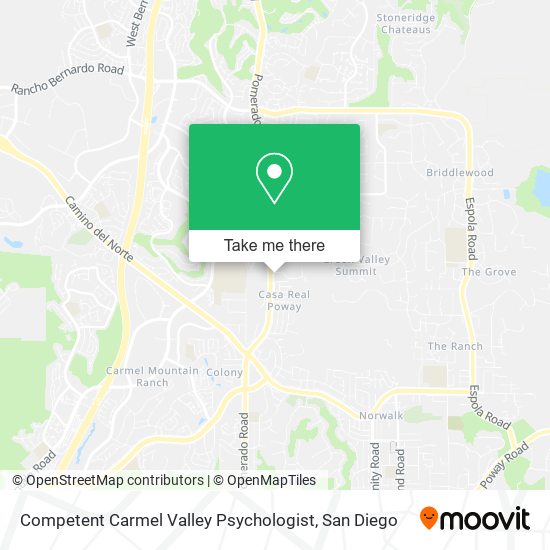 Mapa de Competent Carmel Valley Psychologist