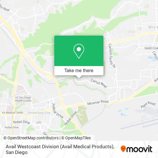 Avail Westcoast Division (Avail Medical Products) map