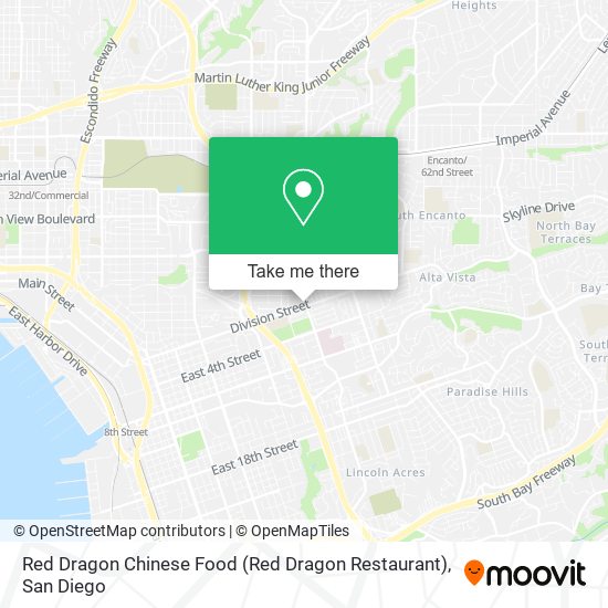 Mapa de Red Dragon Chinese Food (Red Dragon Restaurant)