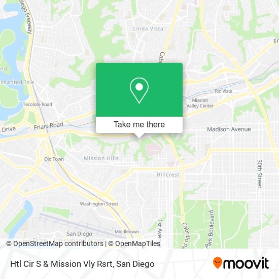 Mapa de Htl Cir S & Mission Vly Rsrt