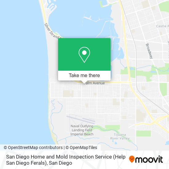 Mapa de San Diego Home and Mold Inspection Service (Help San Diego Ferals)